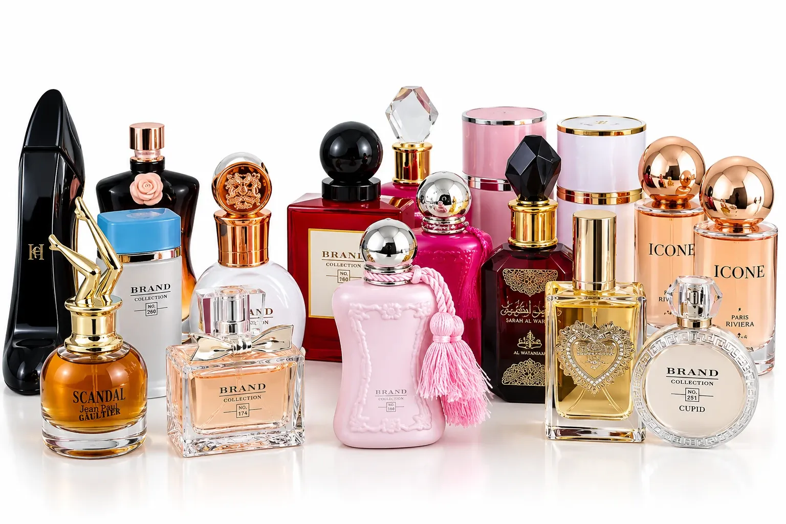 Coleção de miniaturas de perfumes importados Brand Collection de 25 ml